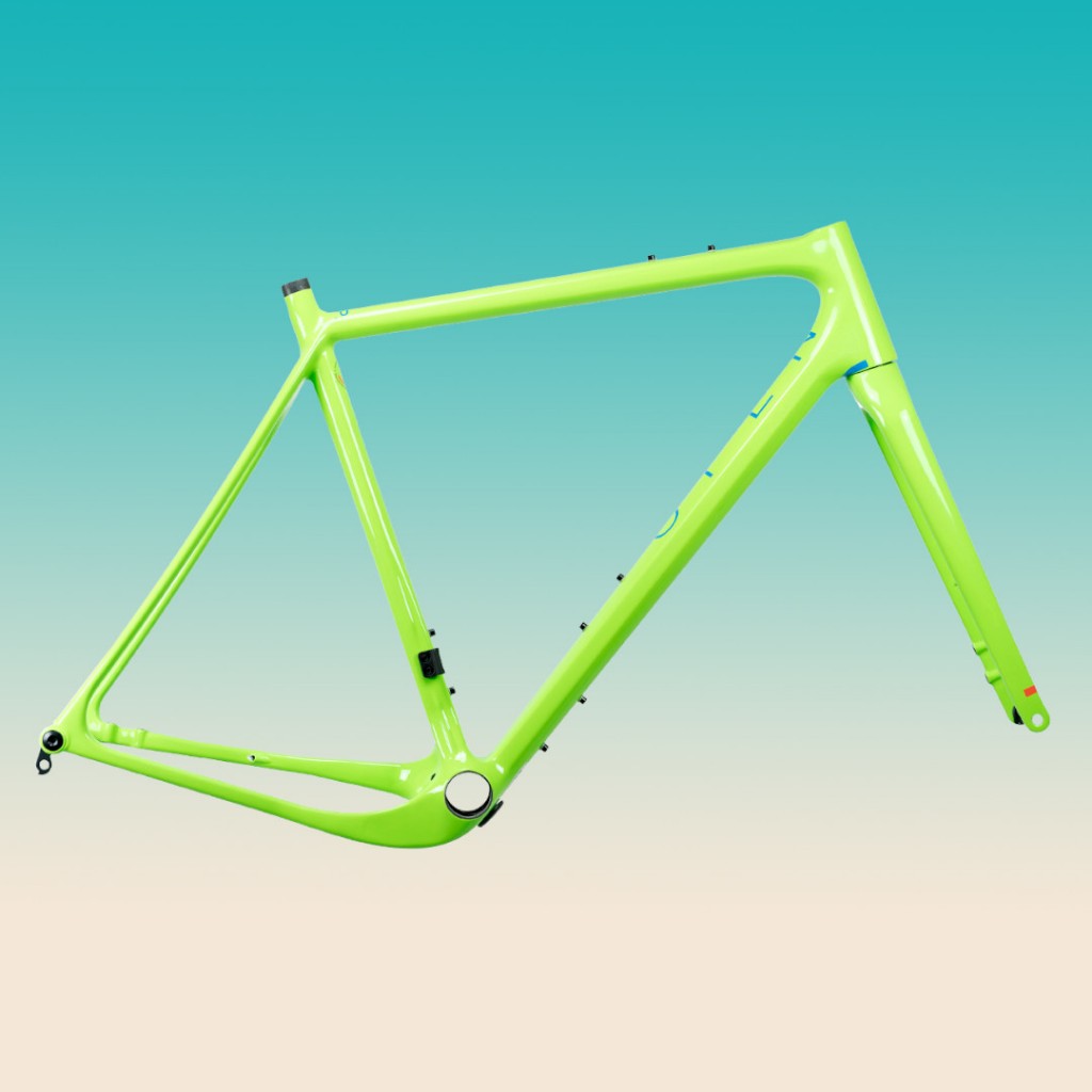 Jual Open Cycle U.P UP Green Frameset Gravel Bike Carbon Frame set ...
