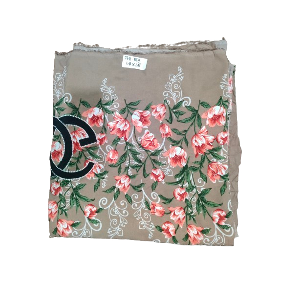 Jual Kain BSY Printing Motif Bunga 1,8 Meter kode 274 | Shopee Indonesia