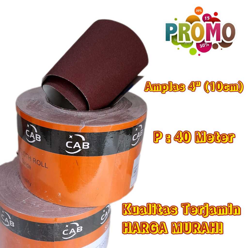 Jual Amplas Roll Grit Ampelas Kain Panjang Meter Penghalus Tembok Dinding