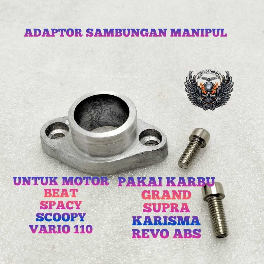 Jual ADAPTOR SAMBUNGAN MANIPUL BEAT SPACY SCOOPY VARIO 110 KARBU