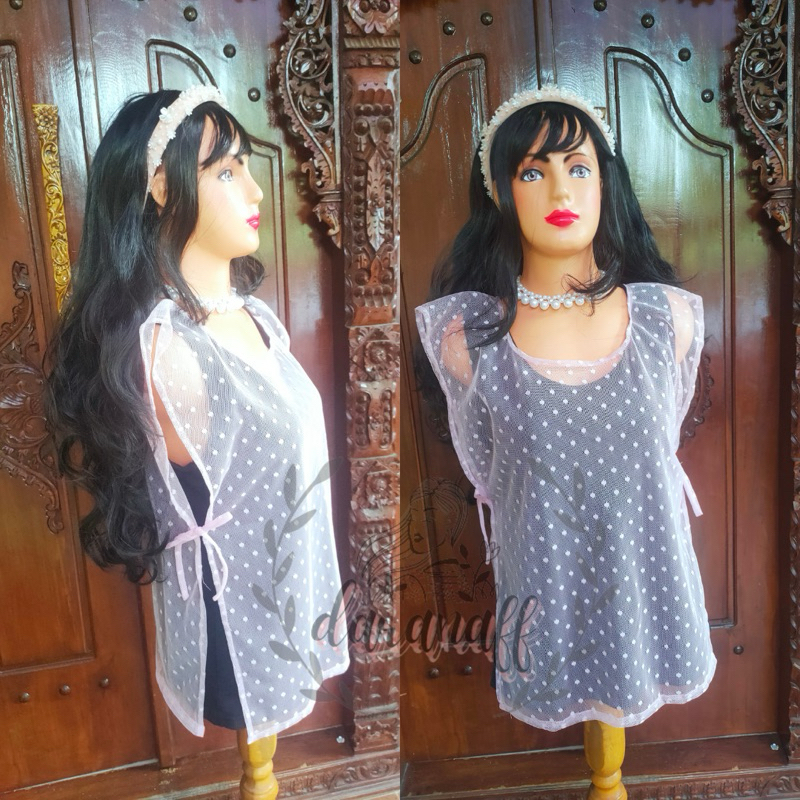 Jual rompi tile dot, KODE: AWK-0222,vest brukat, outher wanita kekinian ...