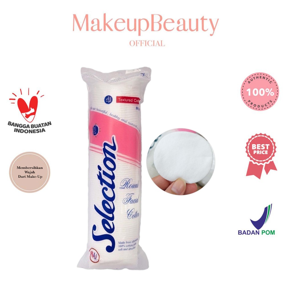 Jual Kapas Selection Facial Cotton Round Pcs Kapas Tipis Toner Pembersih Wajah Bulat