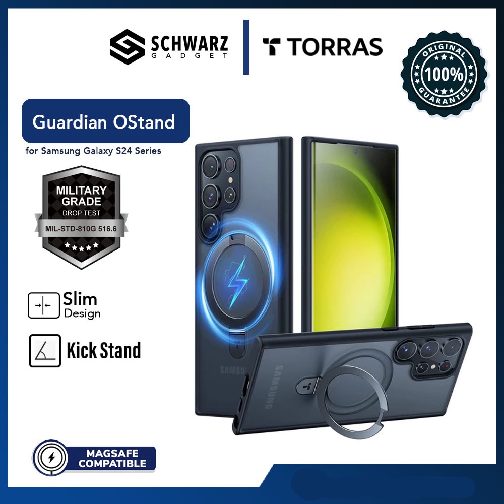 Jual Torras Guardian OStand Magsafe Case Samsung S24 Ultra Plus Matte ...