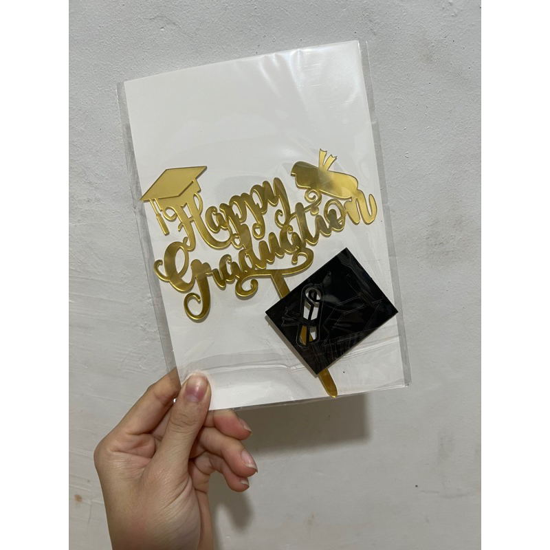 Jual topper kue / topper cake / Topper happy graduation / wisuda ...