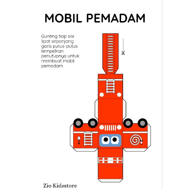 Jual MAINAN EDUKASI ANAK LEMBAR PAPERCRAFT (TRANSPORTASI) | Shopee ...