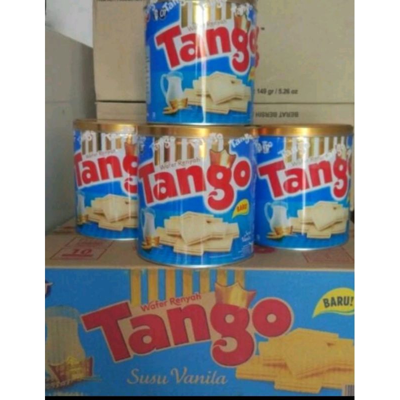 Jual WAFER TANGO KALENG PER DUS RASA VANILA | Shopee Indonesia