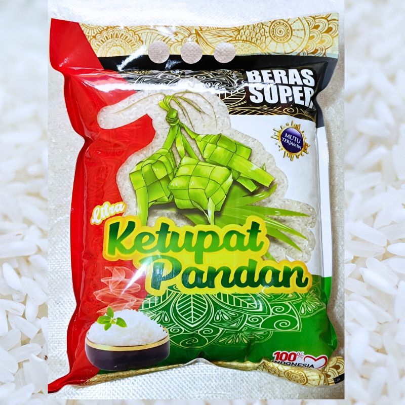 Jual Beras pandan wangi daun suji kemasan isi bersih 3kg beras putih ...