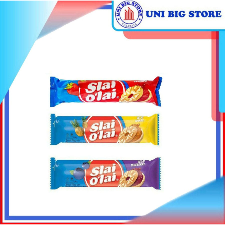 Jual Roma Slai Olai O Lai Roll Biskuit Strawberry Blueberry Pineapple ...