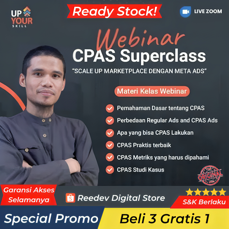 Jual [Premium] Webinar Iklan CPAS Shopee Facebook Collaborative Ads ...