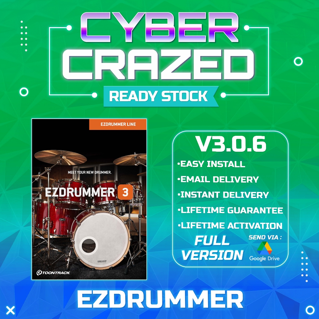 Jual EZdrummer 3.0.6 + Core Library Full Version (Versi Terbaru