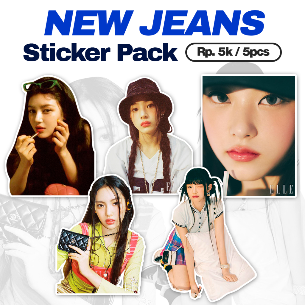 Jual STICKER NEW JEANS / STICKER NEW JEANS 5pcs / STIKER KPOP NEWJEANS ...