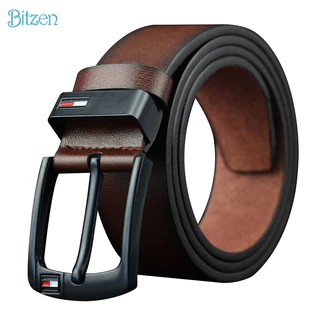 Bitzen Kulit Asli Pria Berkualitas-ikat Pinggang Pria Sabuk Pinggang Pria Gesper Pria
