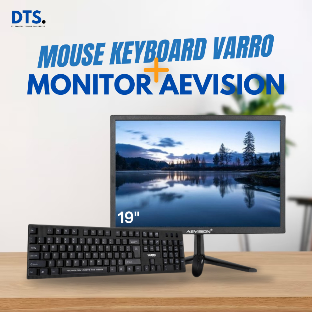 Jual Set Monitor 19 Inch + Keyboard Mouse OFFICE | Shopee Indonesia
