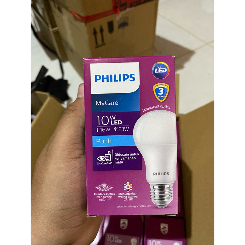 Jual Lampu Philips Mycare Ledbulb 8w 10w 6500k Shopee Indonesia