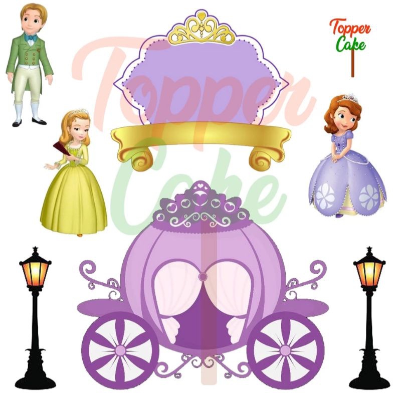 Jual Topper Cake Sofia/sophia gratis tambah nama, usia, foto/Hiasan kue ...