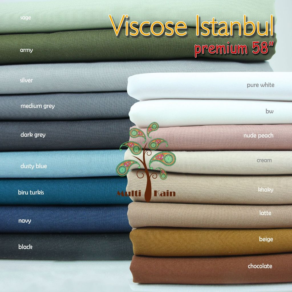Jual Multi kain viscose viscos viskos istanbul premium ecer harga per 0 ...