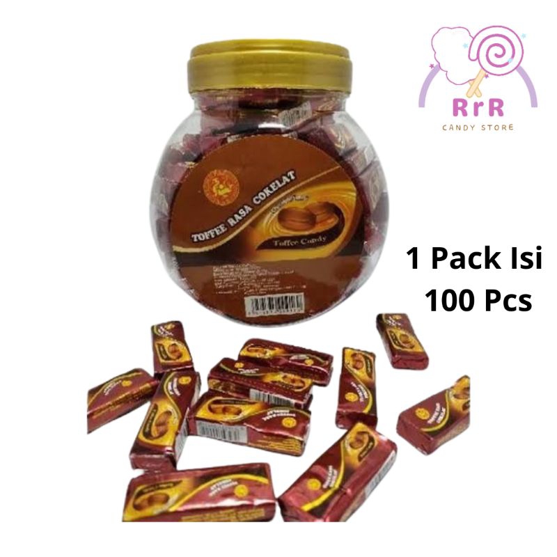 Jual Permen Toffee Rasa Coklat 1 Pack 100 Pcs | Shopee Indonesia