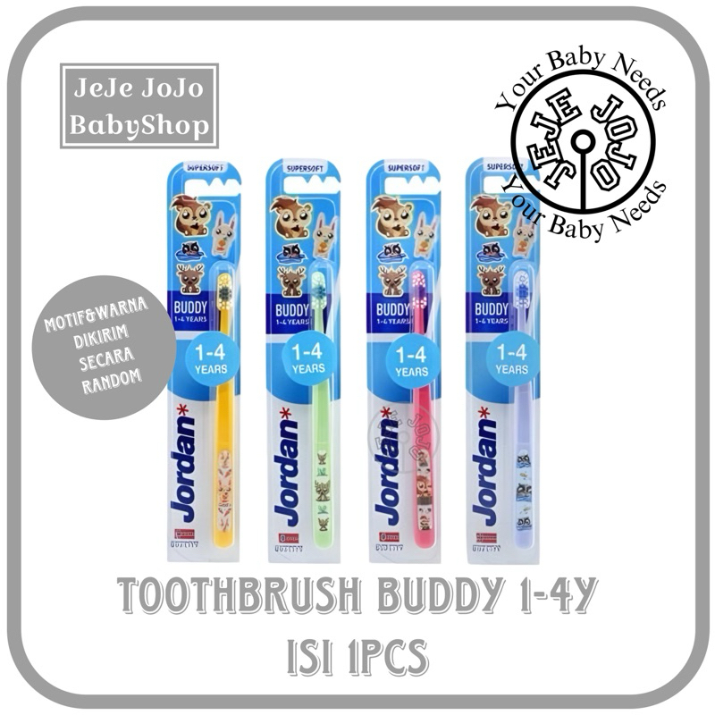 Jual JORDAN* Toothpaste Oral Care Kids Buddy 1-4 / 5-10 Super Soft ...