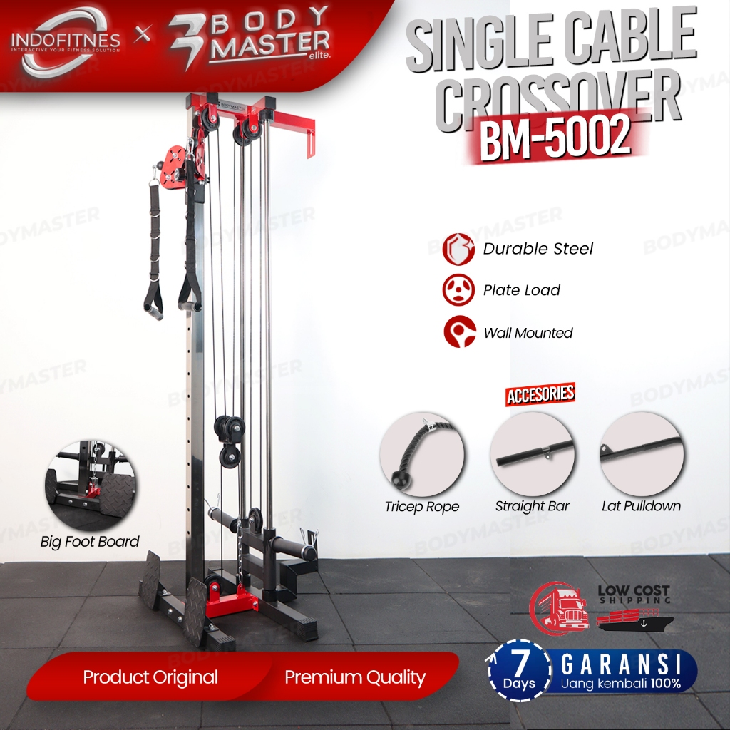 Jual BODYMASTER Single Cable Crossover BM 5002 Home Gym Functional Trainer Shopee Indonesia