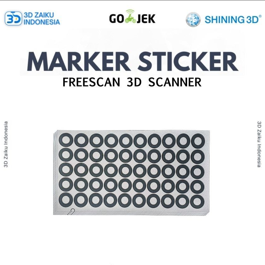 Jual Original Freescan 3D Scanner Marker Sticker Point 6 mm | Shopee ...