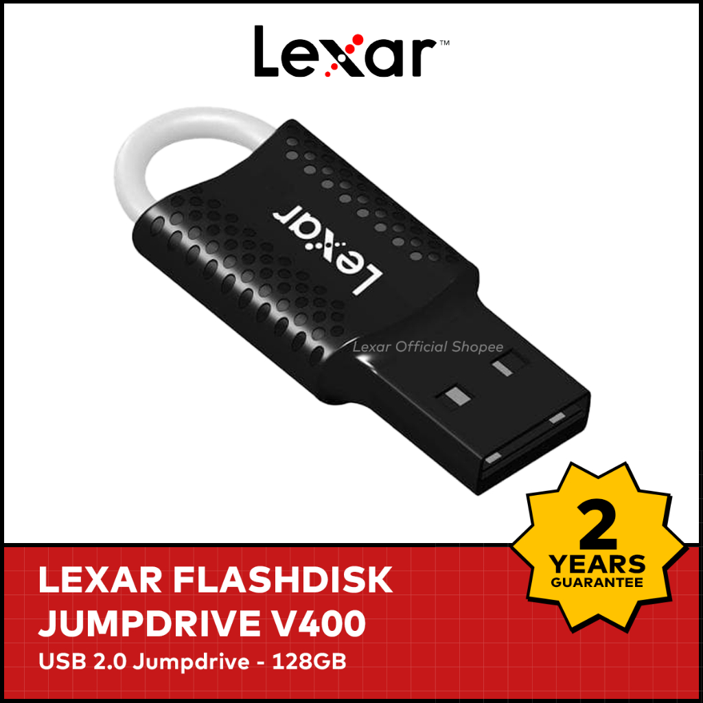 Jual Lexar Flashdisk JumpDrive V40 USB 2.0 Flash Drive - 128GB | Shopee ...