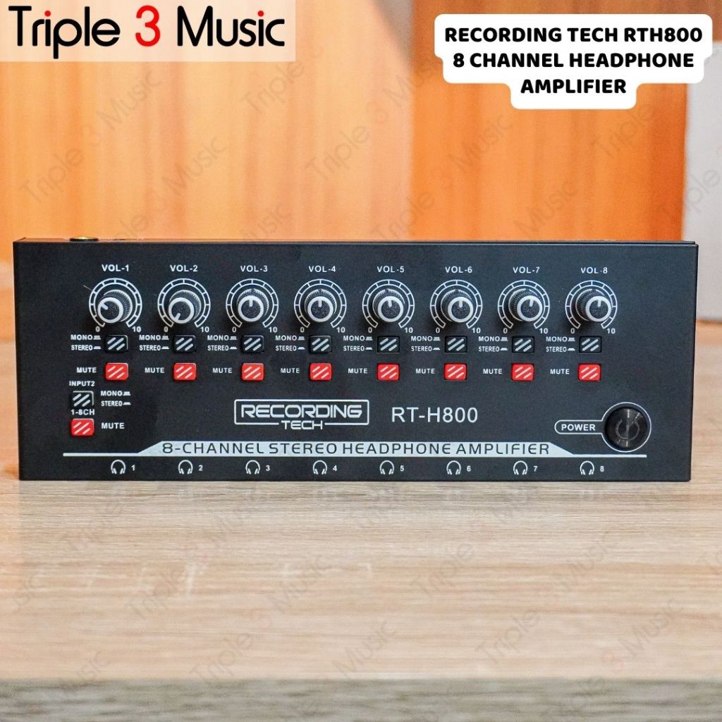 Jual RECORDING TECH RT H800 RTH800 mirip wave ph800 Amply Headphone 8 ...