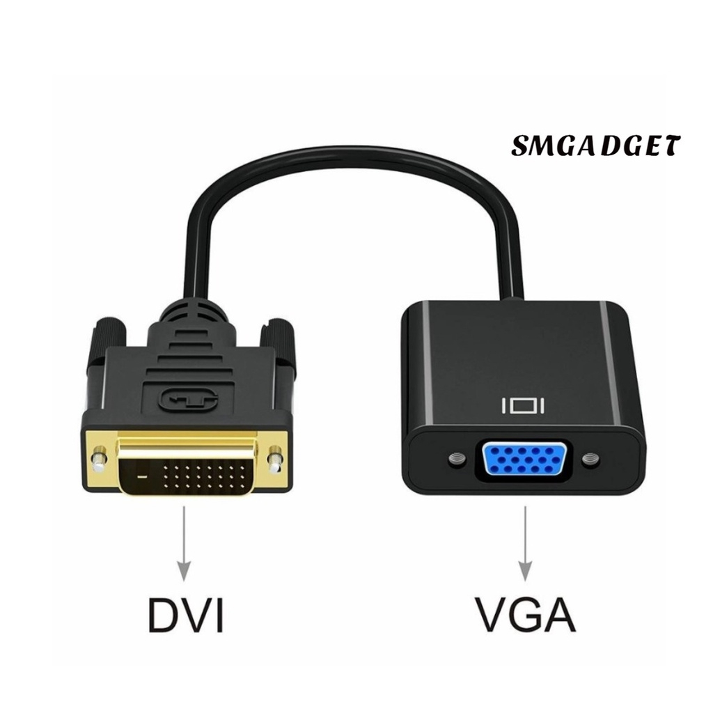Jual Converter Aktif Dvi D 24+1 Male Dual Link To Vga Female / Adapter ...