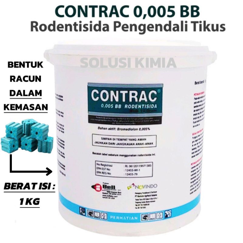 Jual Racun Tikus Ampuh Mati Kering Contrac 0.005 BB 1Kg | Shopee Indonesia