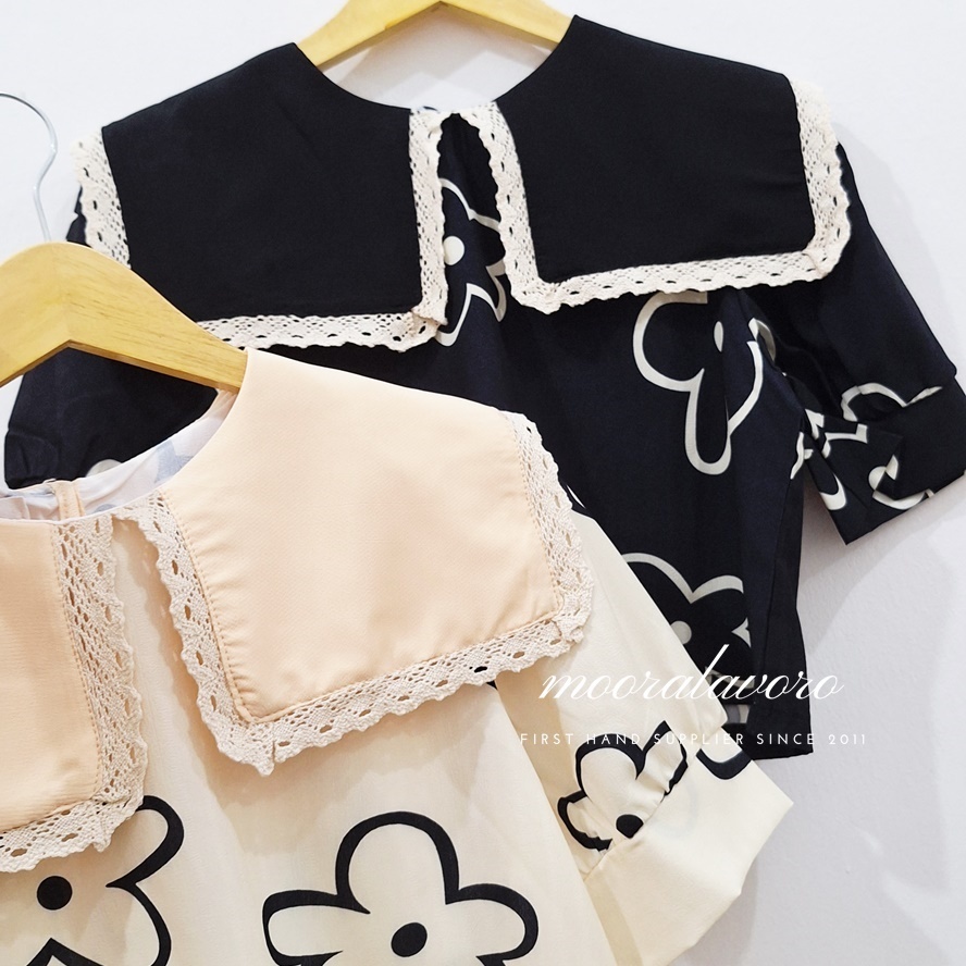 Jual RIFE FLOWER CROCHET COLLAR TOP READY STOCK BANGKOK ORIGINAL ...