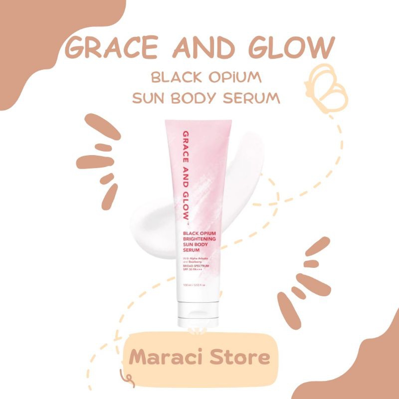 Jual Grace And Glow Black Opium Brightening Sun Body Serum SPF 30 ...