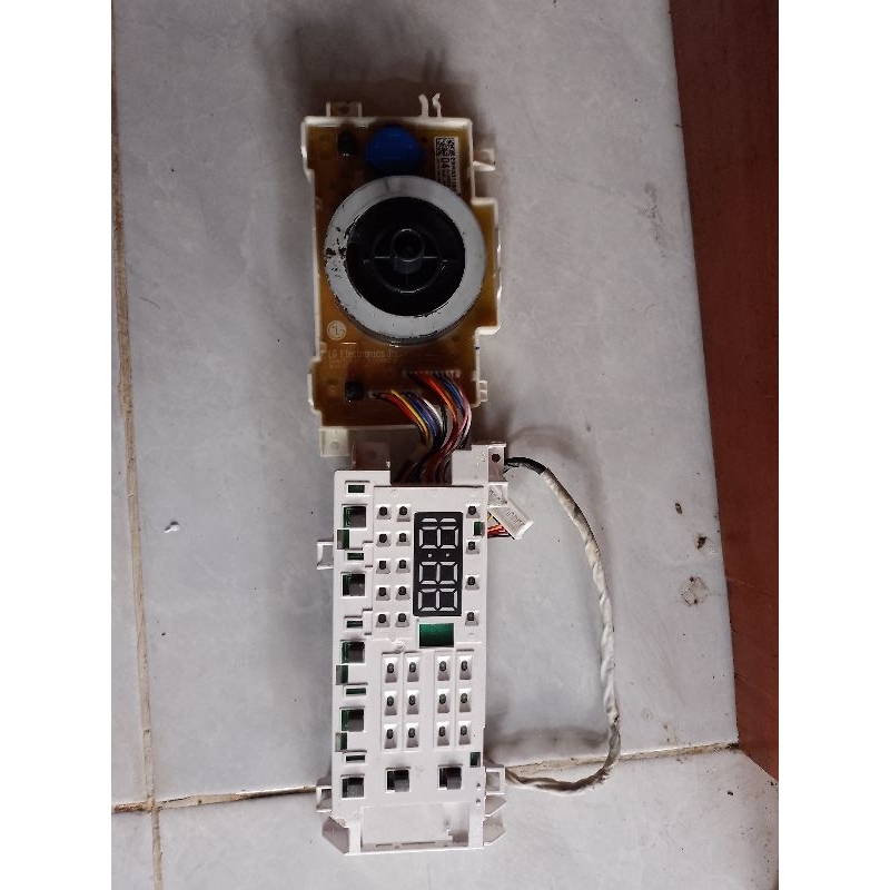 Jual modul display mesin cuci front loading LG inverter F25155TGW ...