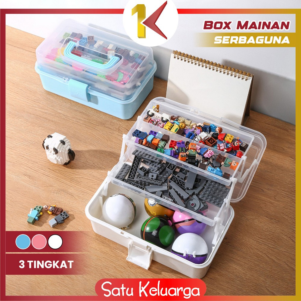 Jual SK-C1050 Kotak Penyimpanan Kotak Obat 3 Tingkat Tool Box / Kotak ...