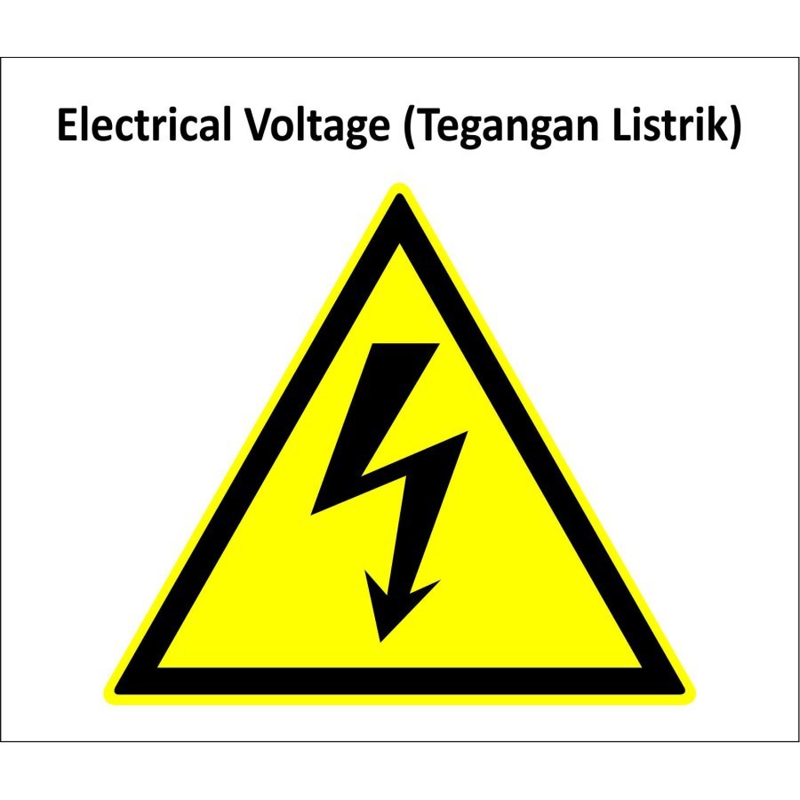 Jual Stiker vinyl electrical voltage 12x14cm | Shopee Indonesia