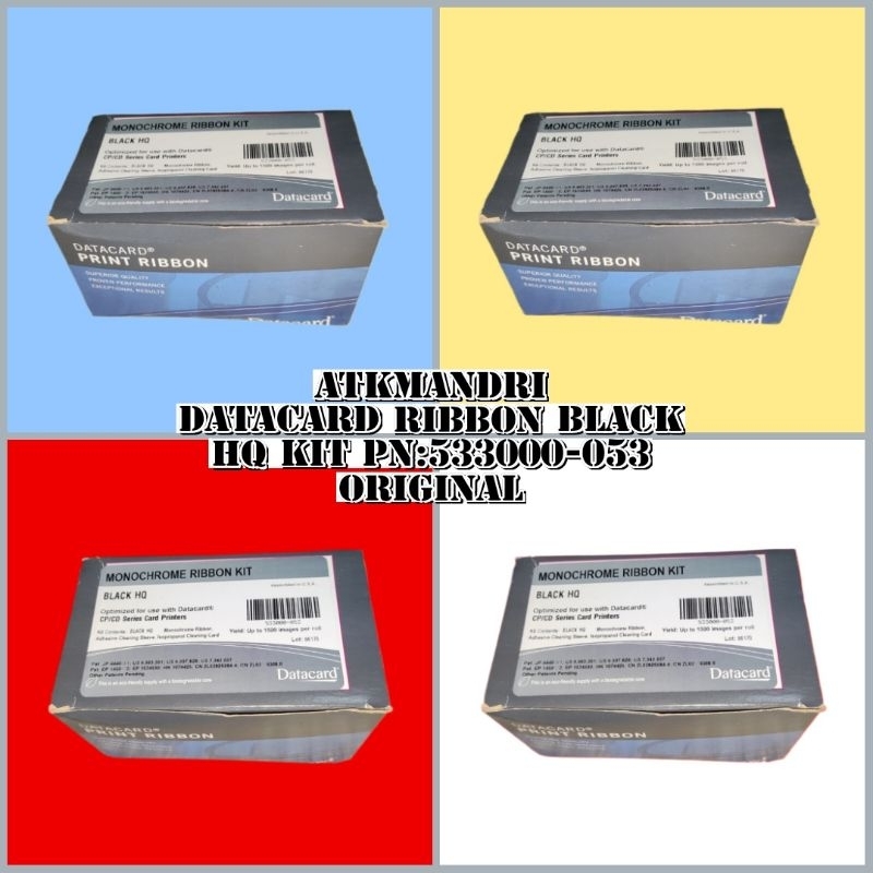 Jual DATACARD RIBBON BLACK HQ KIT PN:533000-053 ORIGINAL | Shopee Indonesia