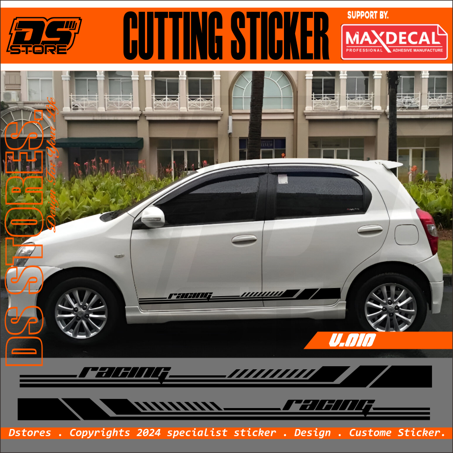 Jual Stiker List Mobil Fortuner Cuting Stiker Striping Body Toyota