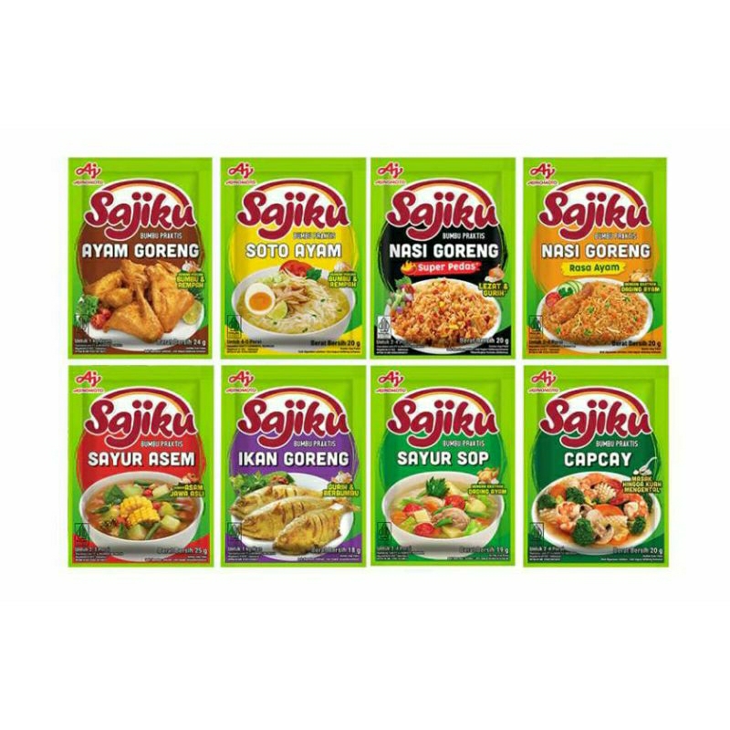 Jual Sajiku Bumbu Masak Instant 1 Renceng (10bungkus) | Shopee Indonesia