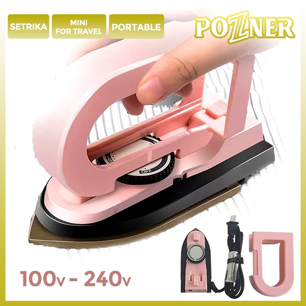 Jual Setrika Mini Travel Dry Iron Detachable handle Setrika Lipat Mini ...