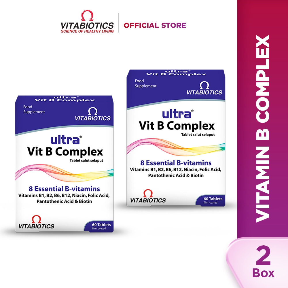 Jual Twin Pack Vitabiotics Ultra Vit B Complex - Suplementasi Vit B ...