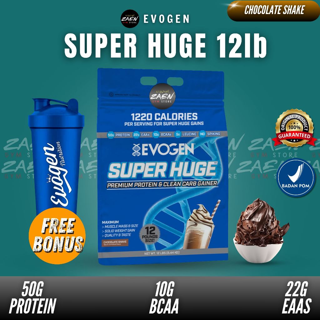 Jual EVOGEN SUPER HUGE PROTEIN CLEAN CARB GAINER 12LB | Shopee Indonesia