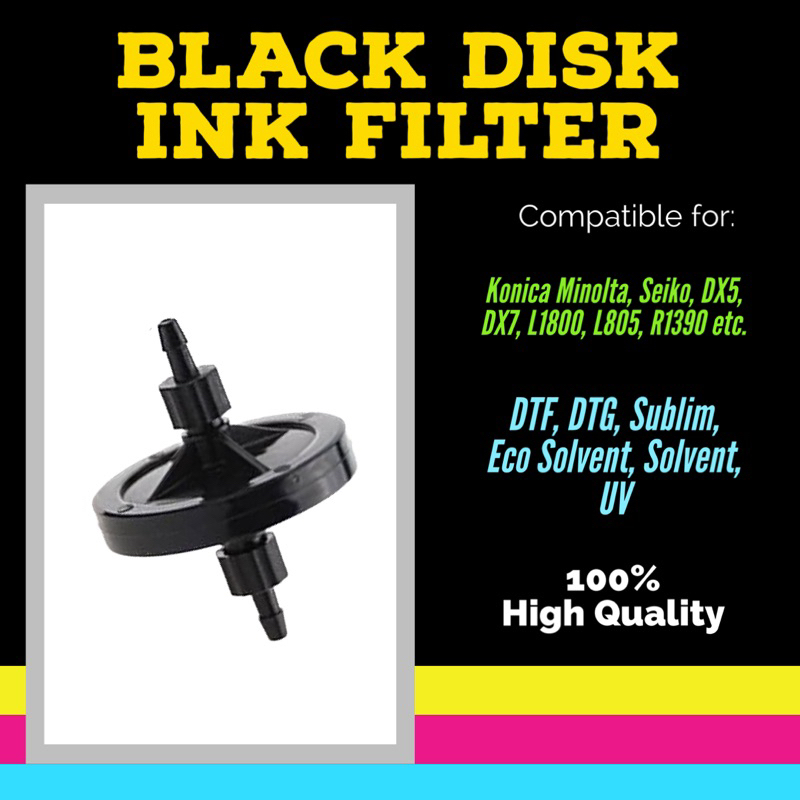 Jual Black Disk Ink Filter For Solvent UV Large Format Printer Outdoor ...
