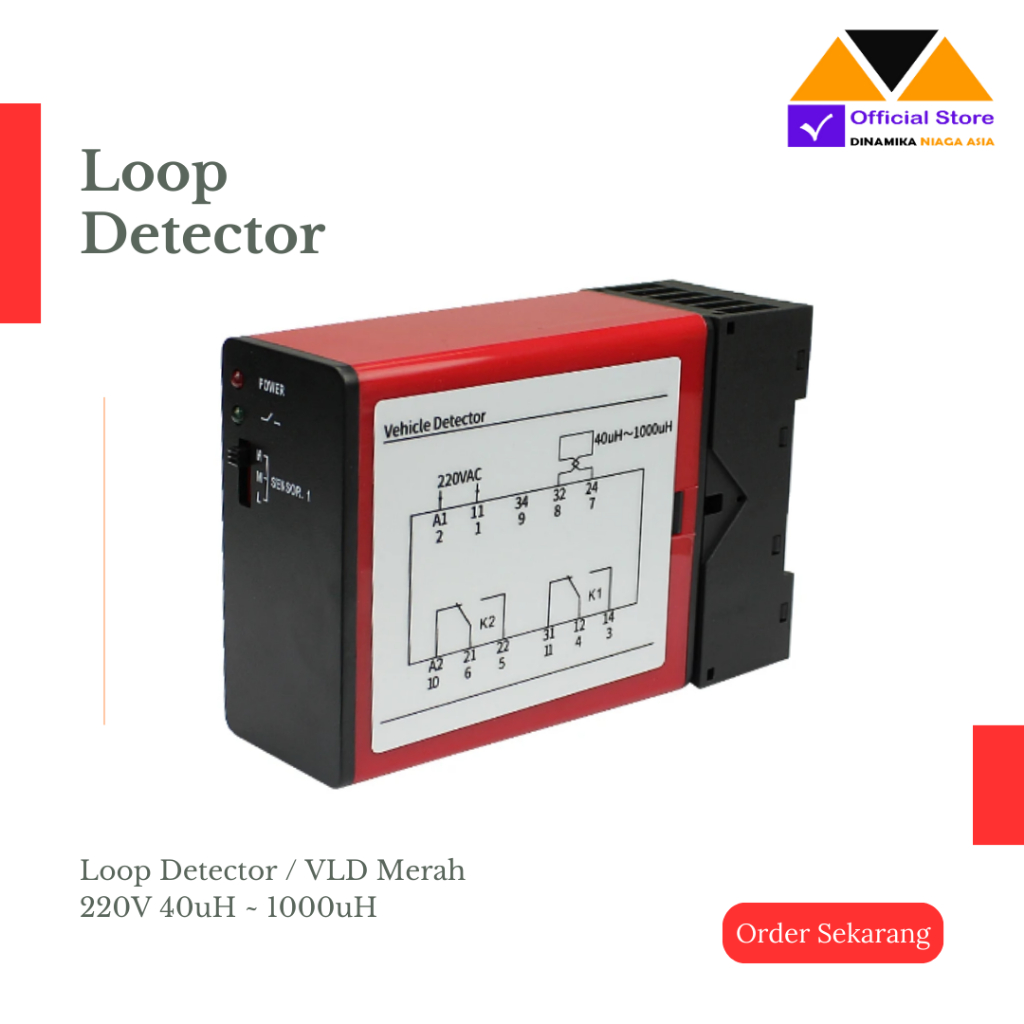 Jual Loop Detector VLD 220V Model 110B Sensor Kendaraan untuk Sistem ...
