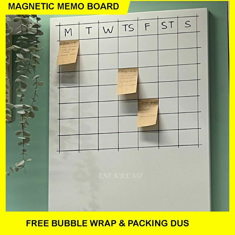 Jual PAPAN MEMO MAGNET / MAGNETIC MEMO BOARD / PAPAN MEMO DINDING ...