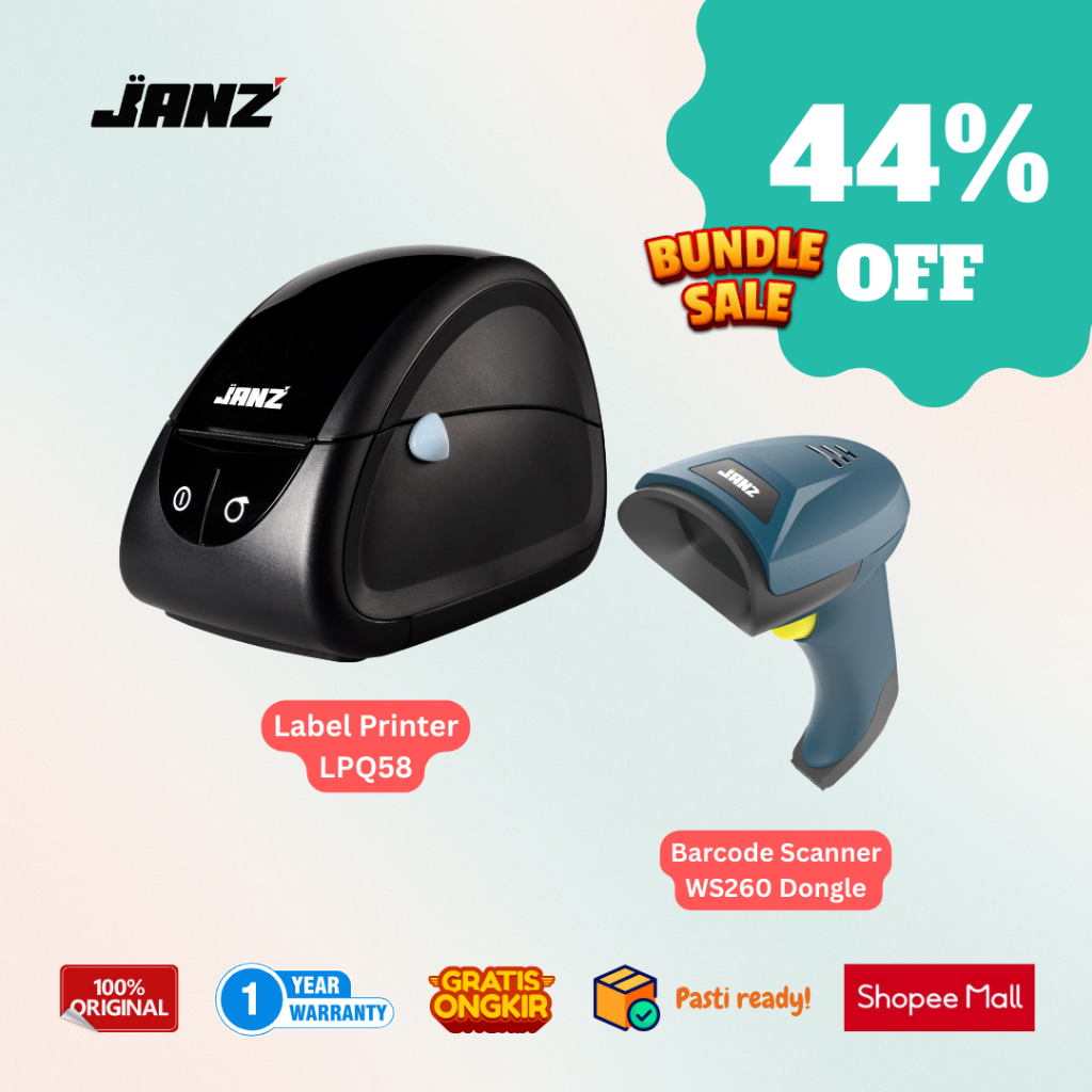 Jual JANZ WS260 Barcode Scanner 2D Bluetooth Dongle | Shopee Indonesia