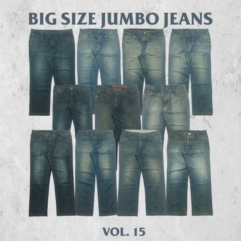 Jual Celana Jeans Jumbo Ukuran Besar Big | Shopee Indonesia