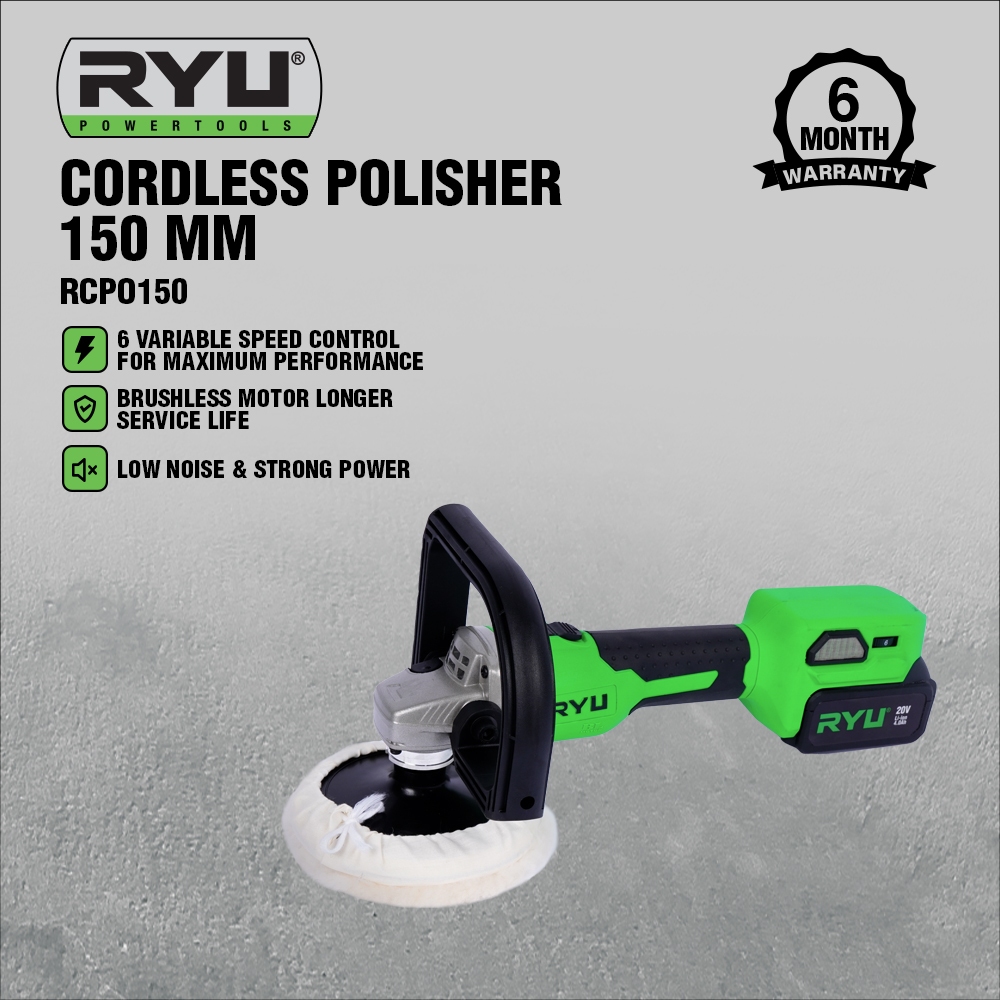 Jual RYU CORDLESS POLISHER 150 MM | Shopee Indonesia