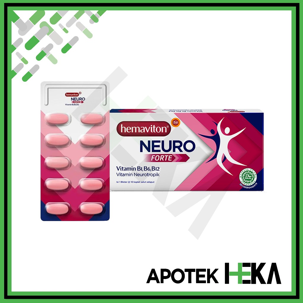 Jual Hemaviton Neuro Forte Box isi 15x10 Tablet - Kesehatan Saraf ...