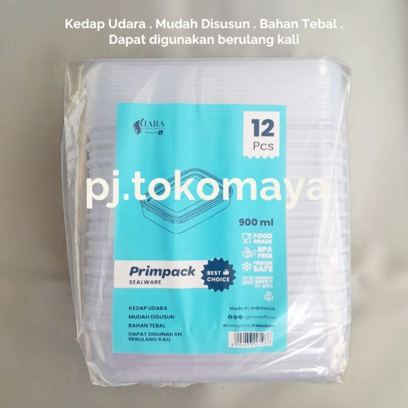 Jual 12 pcs Primpack Set 900ml Wadah Penyimpanan Makanan Kulkas BPA ...