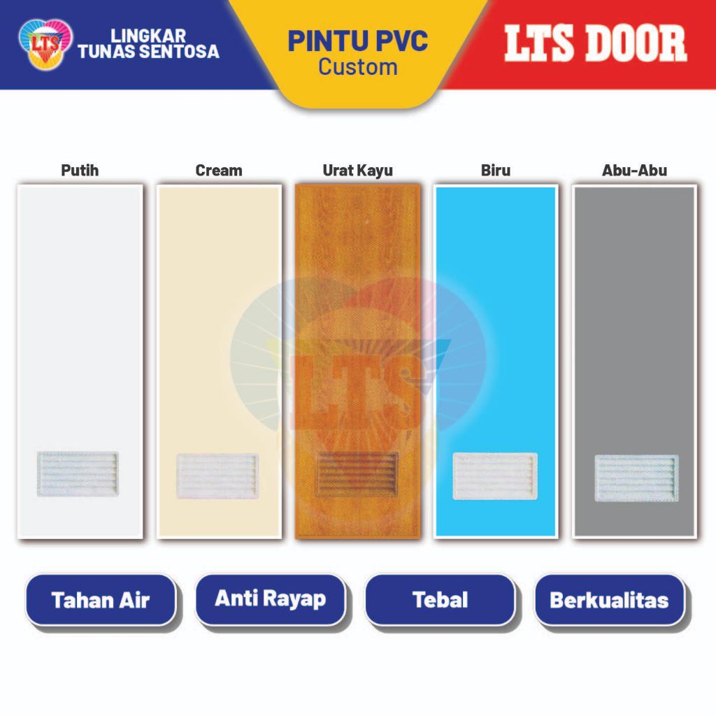Jual Custom Pintu Kamar Mandi PVC Polos Bahan Tebal | Shopee Indonesia