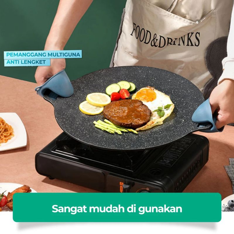 Jual BELLA WAJAN KONDUKSI 34CM Alat Panggangan BBQ Grill YAKINIKU Pan ...