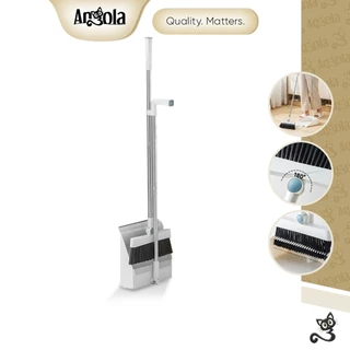 ANGOLA Set Sapu Pengki Lipat D17 Broom Set Dustpan Alat Pembersih lantai